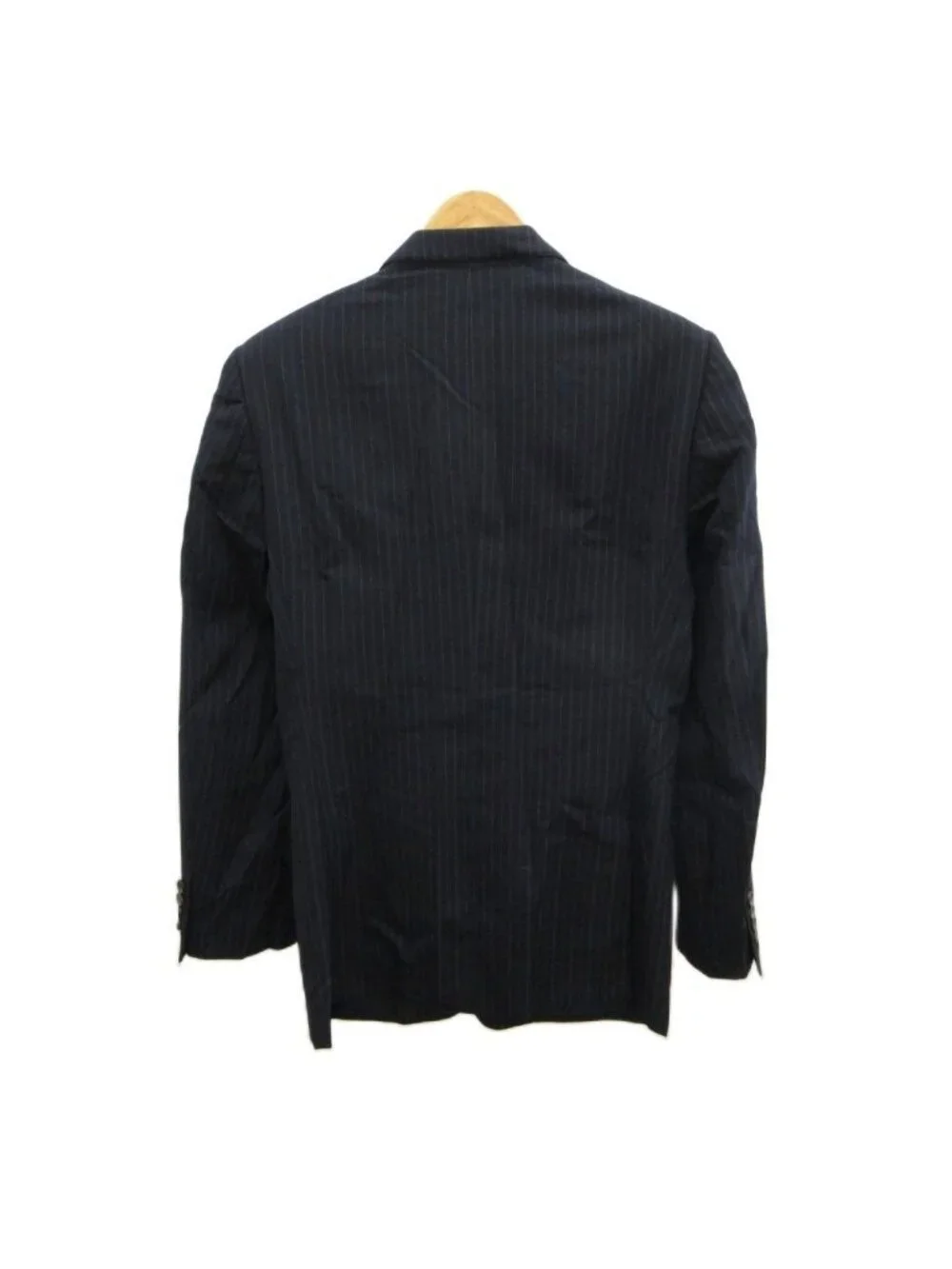 Gucci Single Suit Set Tailored Jacket Fully Lined Pants Trousers Stripe M Navy